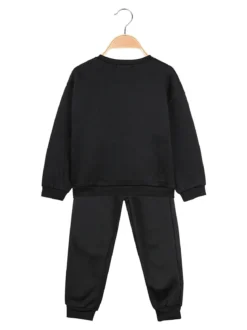 Yes! Do Kid'S Completo 2 pezzi da bambina con felpa e pantalone - nero