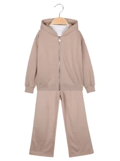 Yes! Do Kid'S Completo 3 pezzi da bambina con strass - khaki