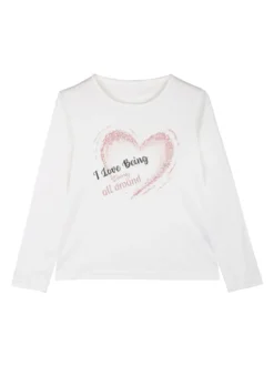 Yes! Do Kid'S Completo tuta 3 pezzi da bambina con felpa brillantinata e strass - rosa