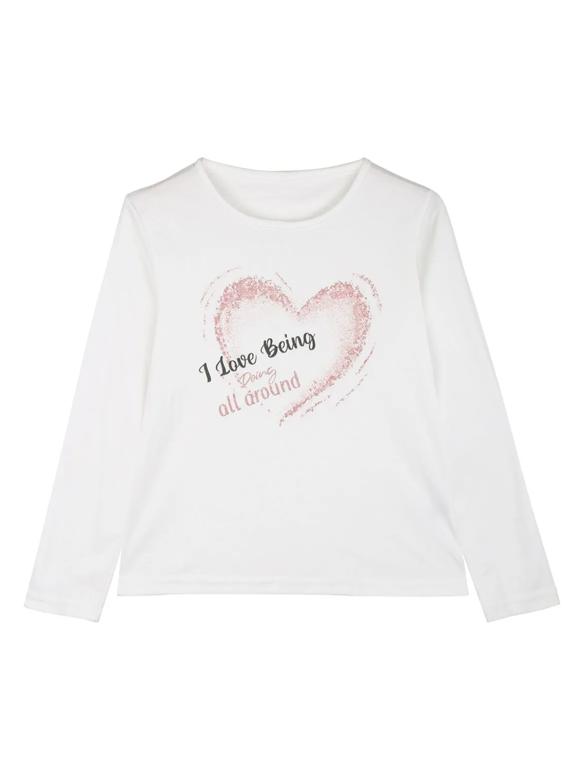 Yes! Do Kid'S Completo tuta 3 pezzi da bambina con felpa brillantinata e strass - rosa
