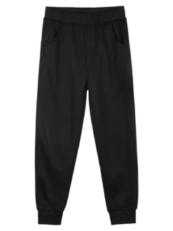 Yes! Do Kid'S Completo tuta 3 pezzi da bambina con felpa brillantinata e strass - nero