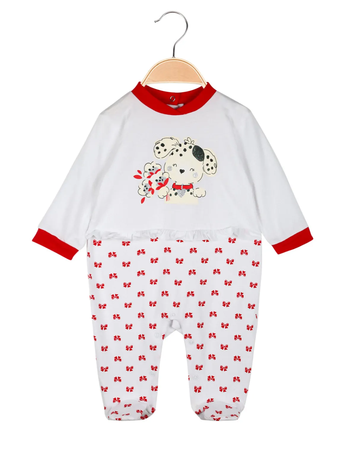 Yes! Do Kid'S Tutina da neonata in cotone con bavaglia in coordinato