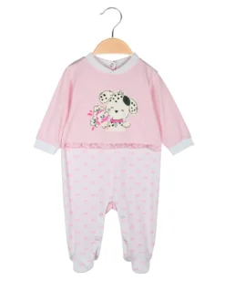 Yes! Do Kid'S Tutina da neonata in cotone con bavaglia in coordinato