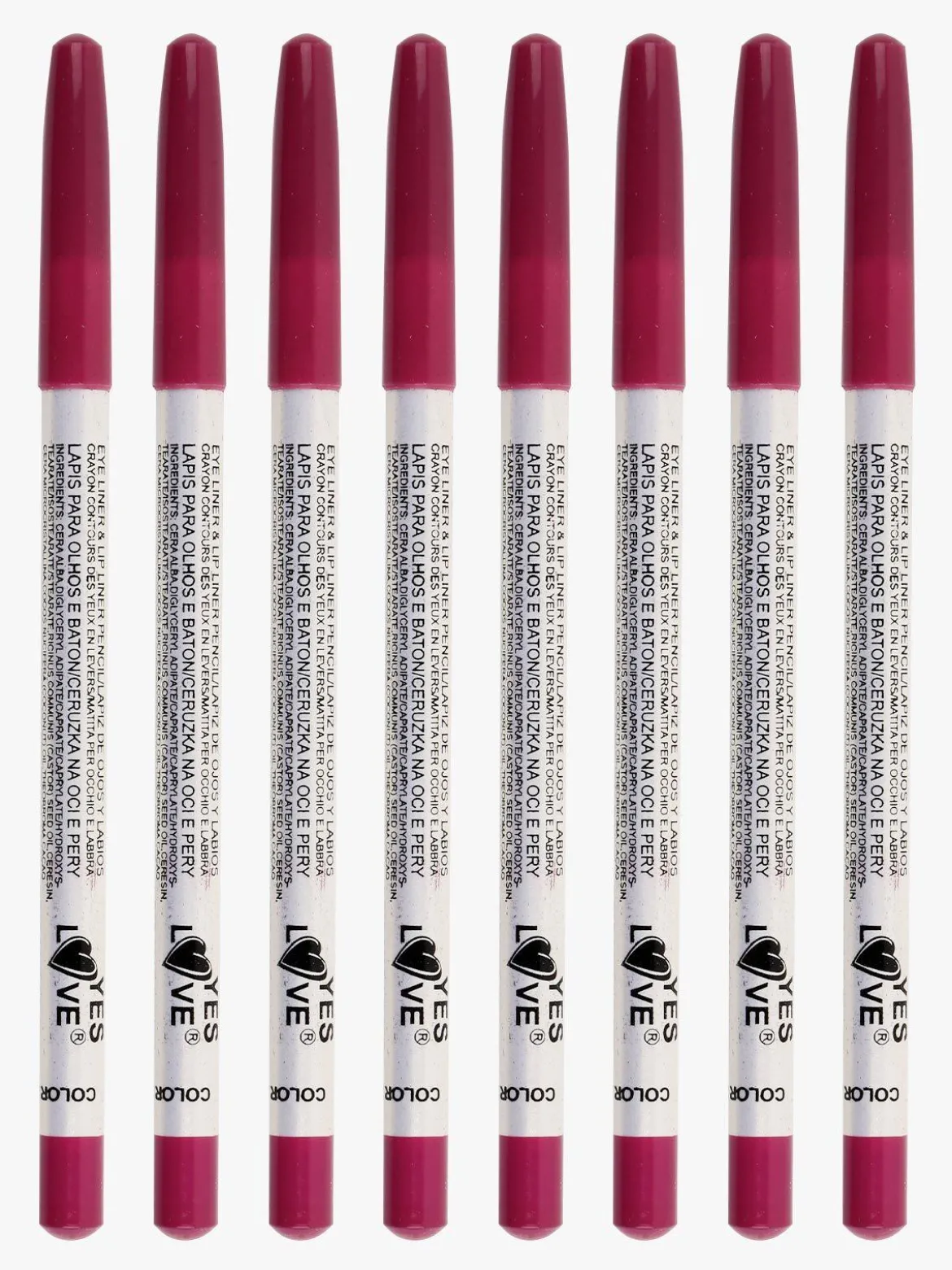 Yes Love Cosmetics Matita occhi e labbra 8 pezzi