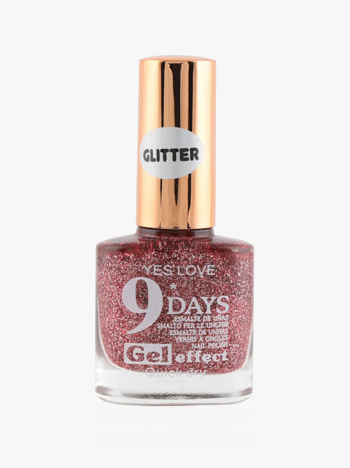 Yes Love Cosmetics Smalto con glitter effetto gel