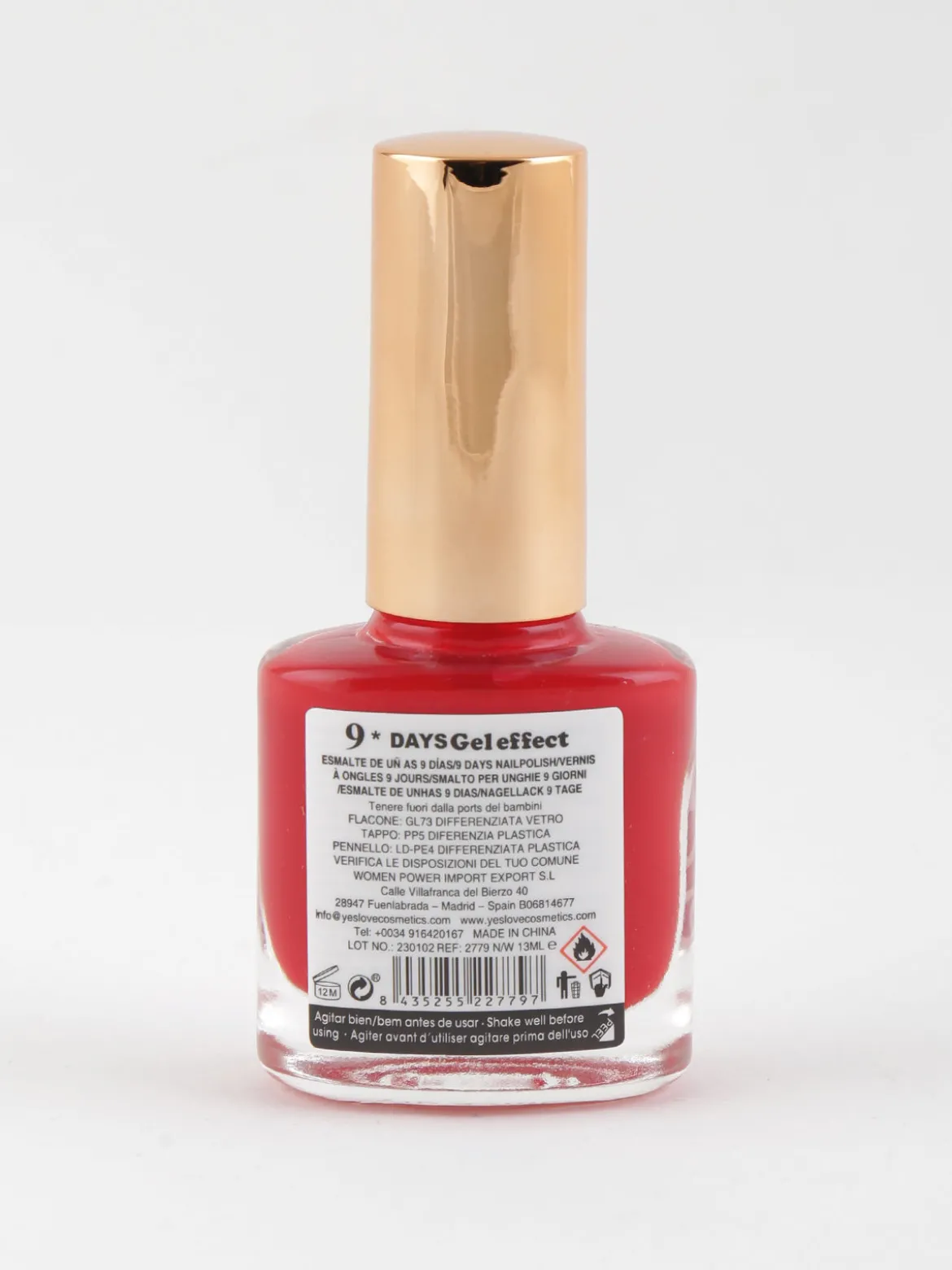 Yes Love Cosmetics Smalto 9 days effetto gel asciugatura rapida