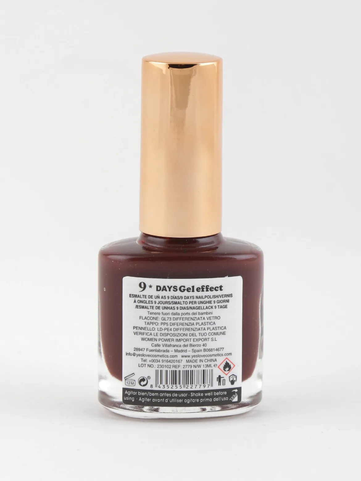 Yes Love Cosmetics Smalto 9 days effetto gel asciugatura rapida