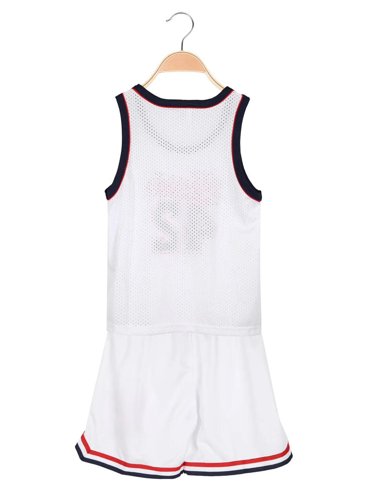 Yi Boy Completo corto da bambino con canotta sportiva e bermuda - bianco