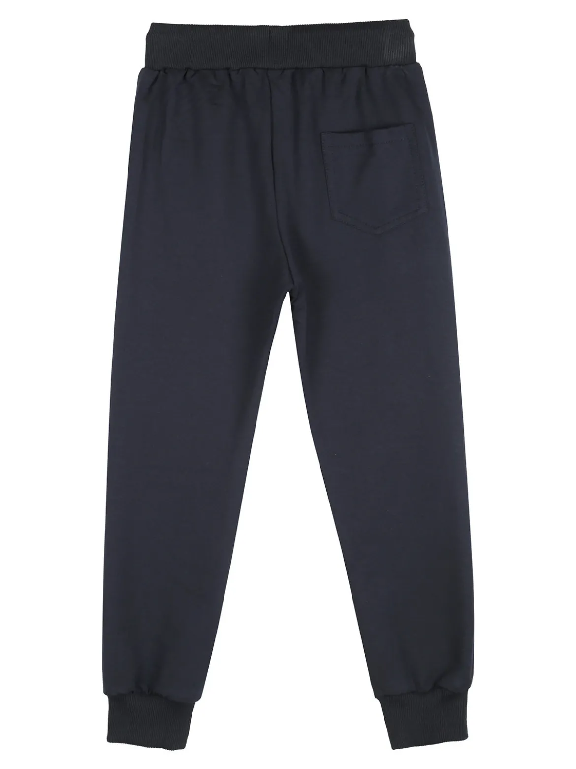 Yi Boy Pantaloni tuta da bambino con polsini e coulisse - blu scuro