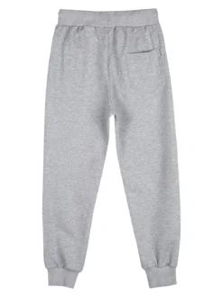 Yi Boy Pantaloni tuta da bambino con polsini e coulisse - grigio