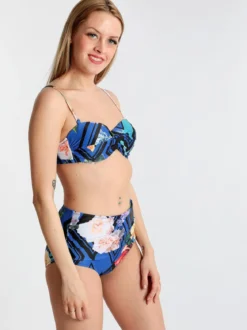 Y&M Bikini a fascia con slip a fianco alto