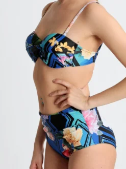 Y&M Bikini a fascia con slip a fianco alto