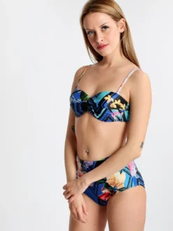 Y&M Bikini a fascia con slip a fianco alto