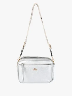 You Young Coveri Borsa a tracolla da donna in ecopelle - argento