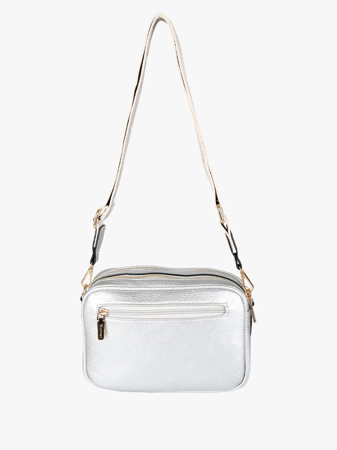 You Young Coveri Borsa a tracolla da donna in ecopelle - argento