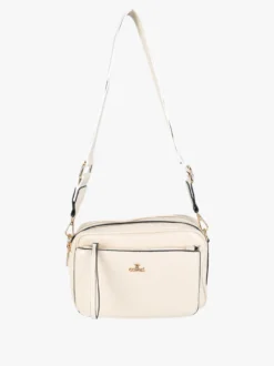 You Young Coveri Borsa a tracolla da donna in ecopelle - beige