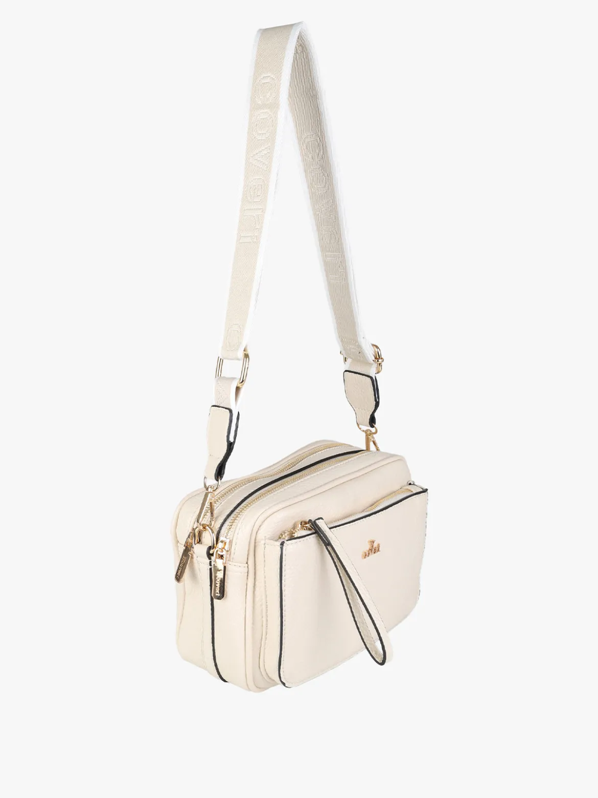 You Young Coveri Borsa a tracolla da donna in ecopelle - beige