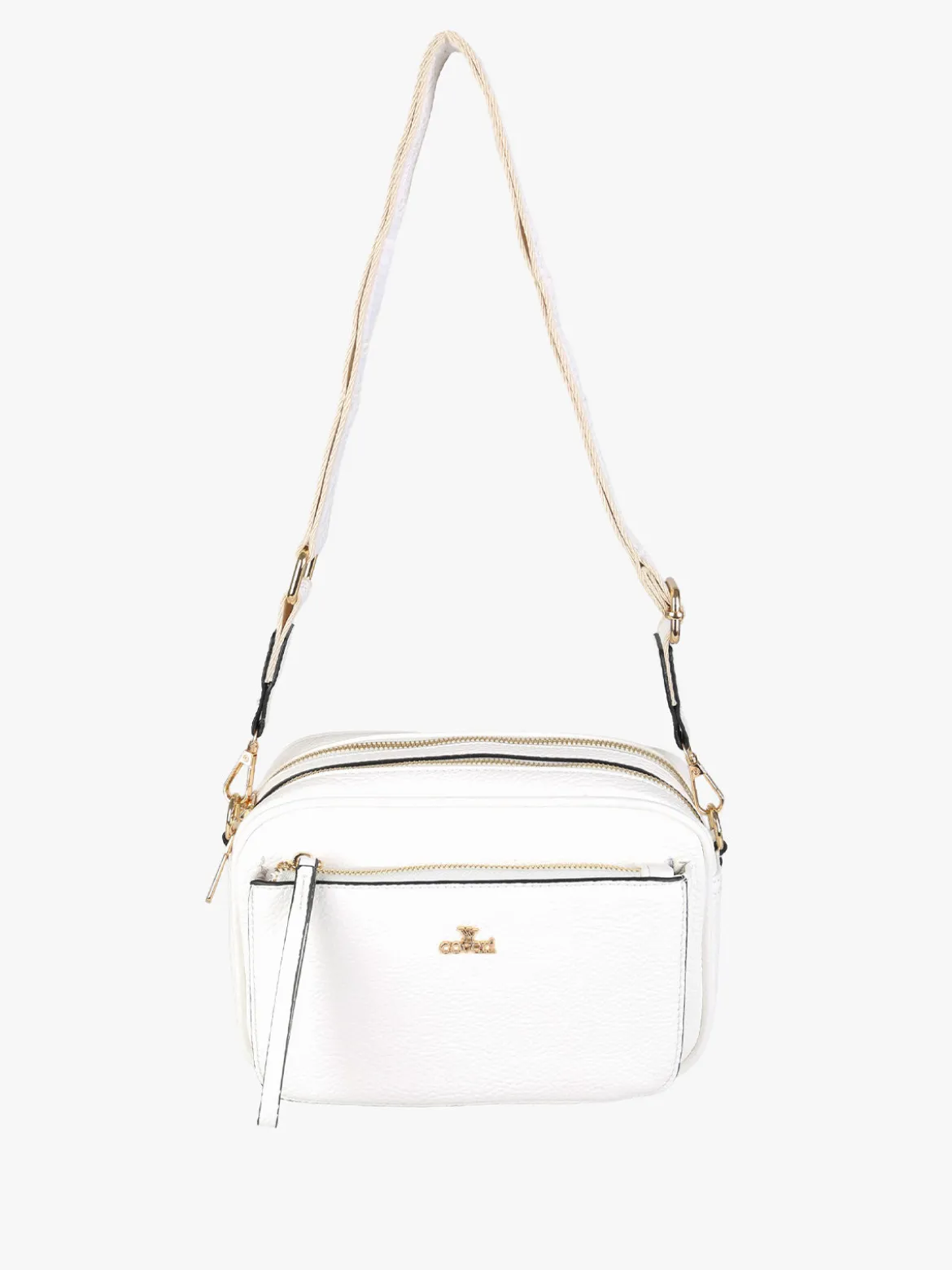 You Young Coveri Borsa a tracolla da donna in ecopelle - bianco