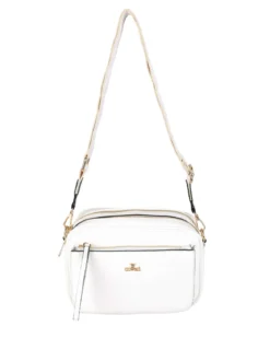 You Young Coveri Borsa a tracolla da donna in ecopelle - bianco