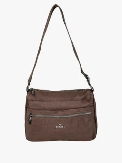 You Young Coveri Borsa a tracolla da donna in nylon - moro