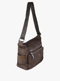 You Young Coveri Borsa a tracolla da donna in nylon - moro