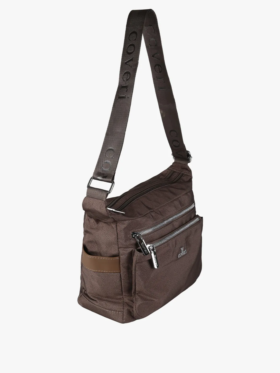 You Young Coveri Borsa a tracolla da donna in nylon - moro