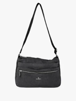 You Young Coveri Borsa a tracolla da donna in nylon - nero