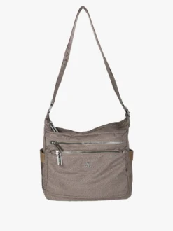 You Young Coveri Borsa a tracolla da donna in nylon - taupe