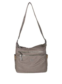 You Young Coveri Borsa a tracolla da donna in nylon - taupe