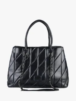 You Young Coveri Borsa donna trapuntata con doppi manici - blu scuro