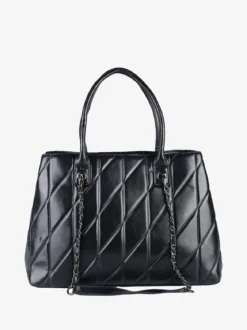 You Young Coveri Borsa donna trapuntata con doppi manici - blu scuro