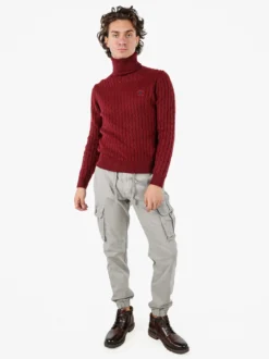 Zeta Pantaloni cargo da uomo con coulisse - grigio chiaro