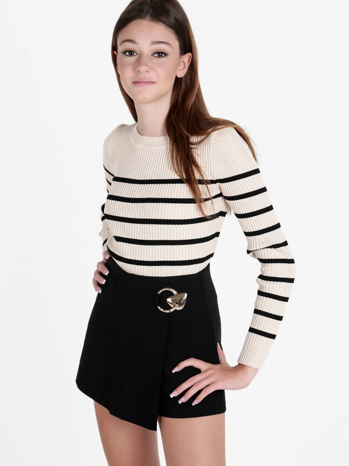 Z Studio Pullover donna in maglia a costine