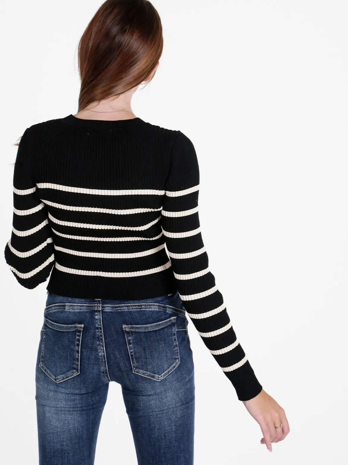 Z Studio Pullover donna in maglia a costine